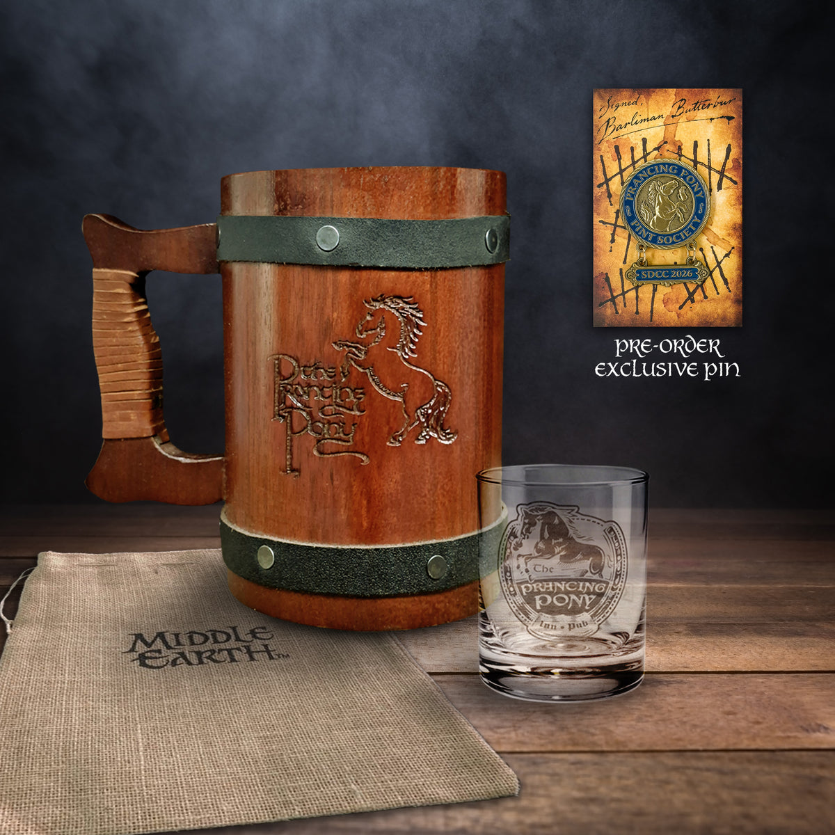 The Prancing Pony Tankard + Glass Set — SDCC 2026 Pre-Order